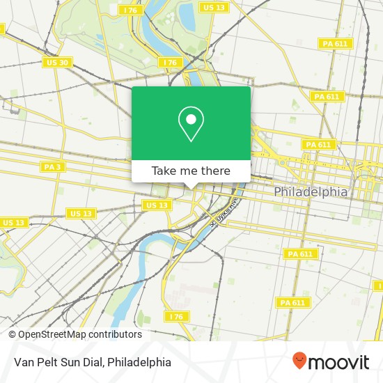 Mapa de Van Pelt Sun Dial