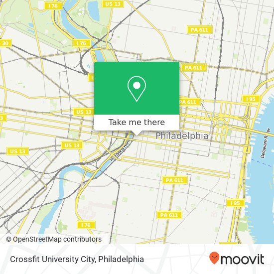 Crossfit University City map
