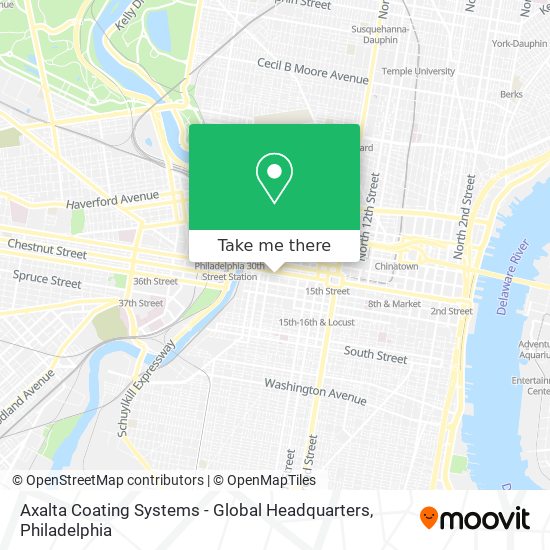 Mapa de Axalta Coating Systems - Global Headquarters