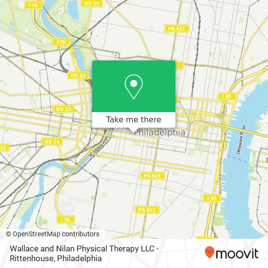 Mapa de Wallace and Nilan Physical Therapy LLC - Rittenhouse