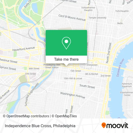 Independence Blue Cross map