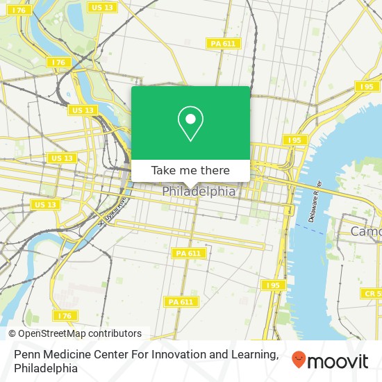 Mapa de Penn Medicine Center For Innovation and Learning