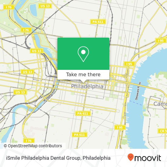 Mapa de iSmile Philadelphia Dental Group