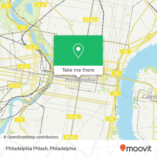 Philadelphia Phlash map