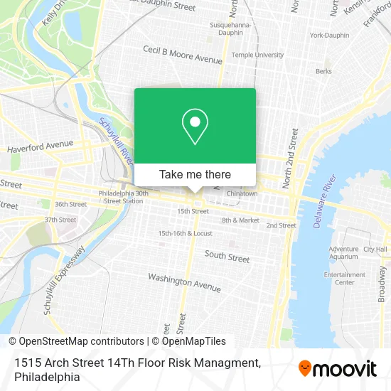 Mapa de 1515 Arch Street 14Th Floor Risk Managment