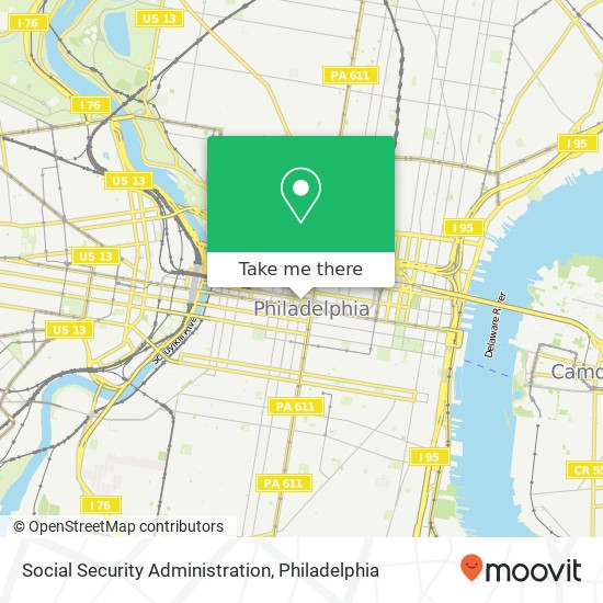 Social Security Administration map