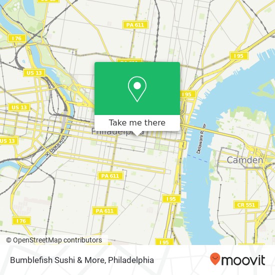 Bumblefish Sushi & More map