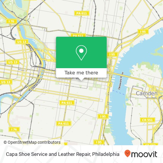 Capa Shoe Service and Leather Repair map