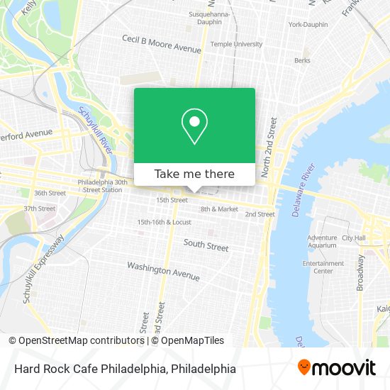 Hard Rock Cafe Philadelphia map