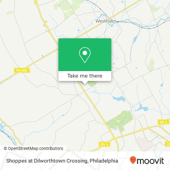 Mapa de Shoppes at Dilworthtown Crossing