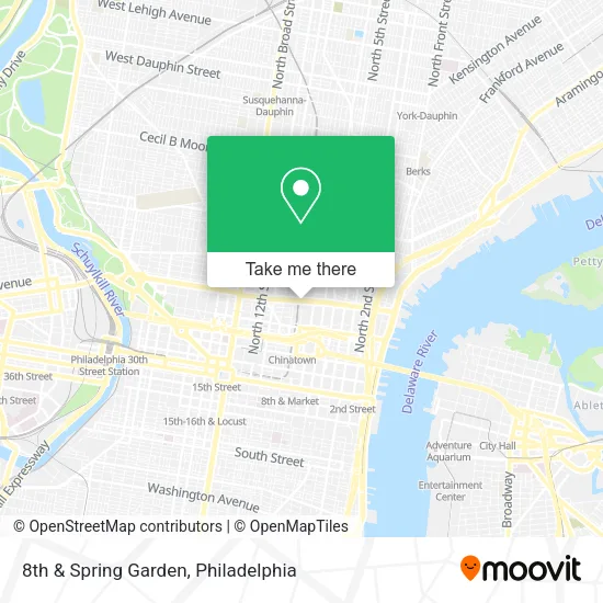 Mapa de 8th & Spring Garden