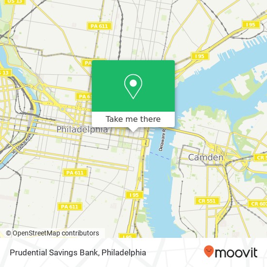 Prudential Savings Bank map