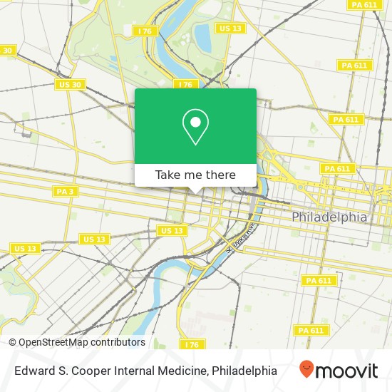 Edward S. Cooper Internal Medicine map