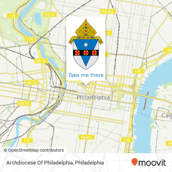 Archdiocese Of Philadelphia map