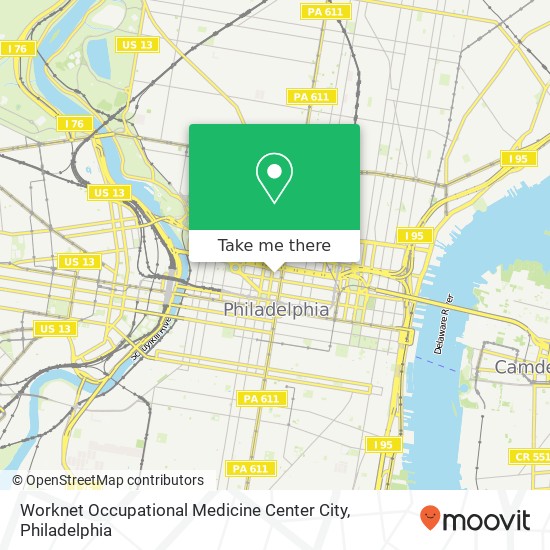 Mapa de Worknet Occupational Medicine Center City