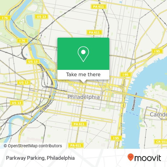 Parkway Parking map
