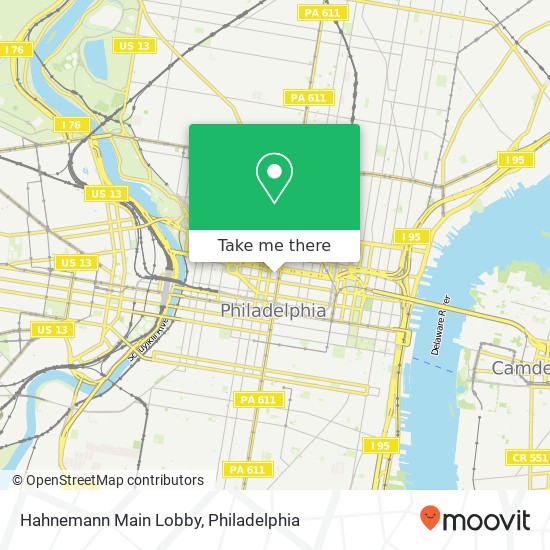 Mapa de Hahnemann Main Lobby