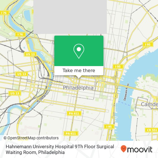 Hahnemann University Hospital 9Th Floor Surgical Waiting Room map
