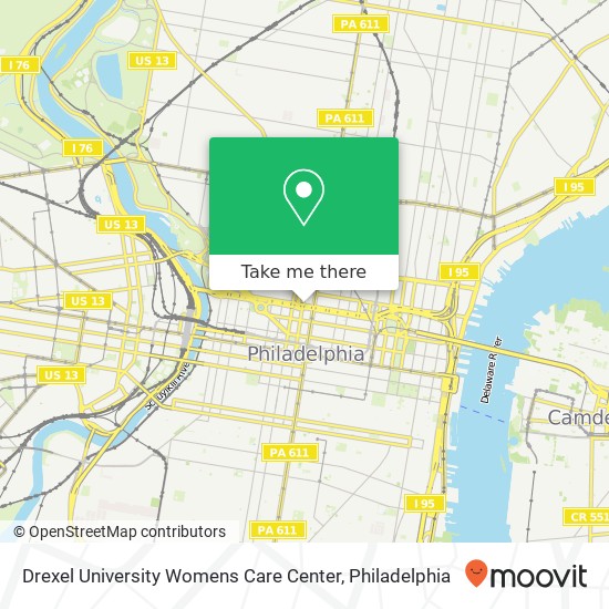 Drexel University Womens Care Center map