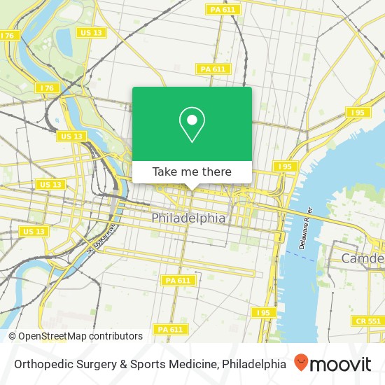 Mapa de Orthopedic Surgery & Sports Medicine