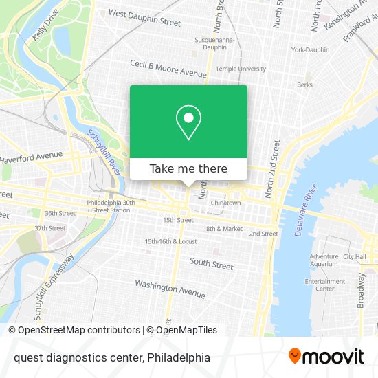 quest diagnostics center map