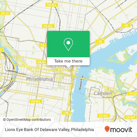 Mapa de Lions Eye Bank Of Delaware Valley