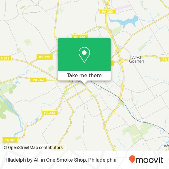 Mapa de Illadelph by All in One Smoke Shop