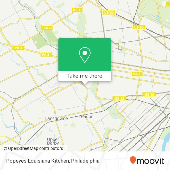 Mapa de Popeyes Louisiana Kitchen