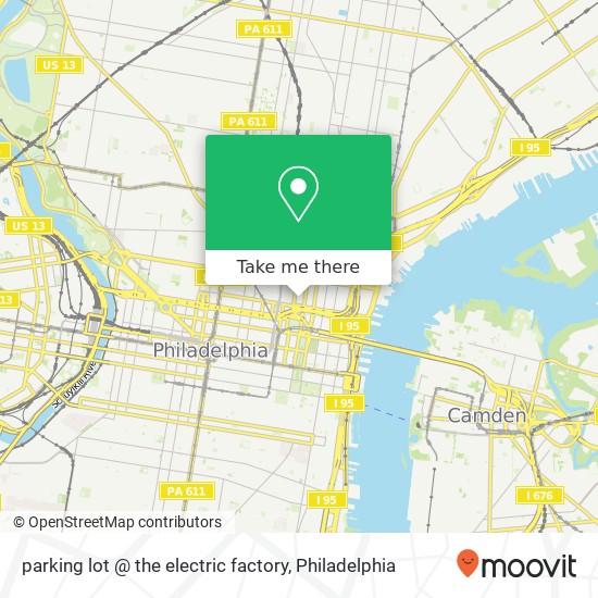 parking lot @ the electric factory map