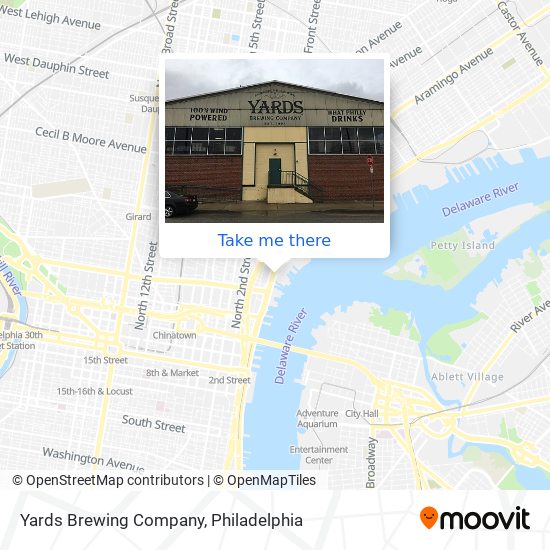 Mapa de Yards Brewing Company