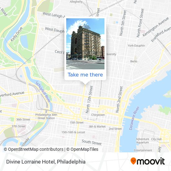 Divine Lorraine Hotel map