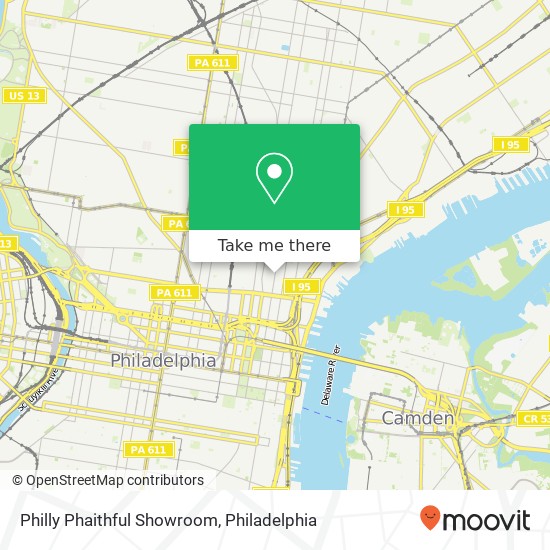 Philly Phaithful Showroom map