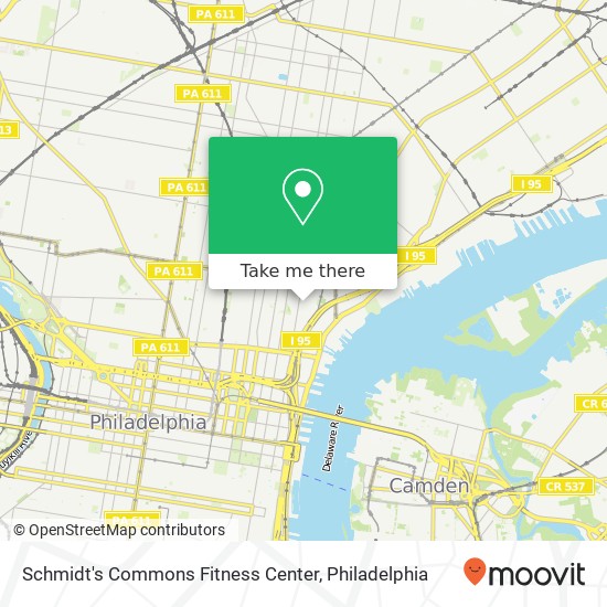 Mapa de Schmidt's Commons Fitness Center
