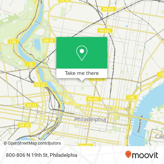 800-806 N 19th St map