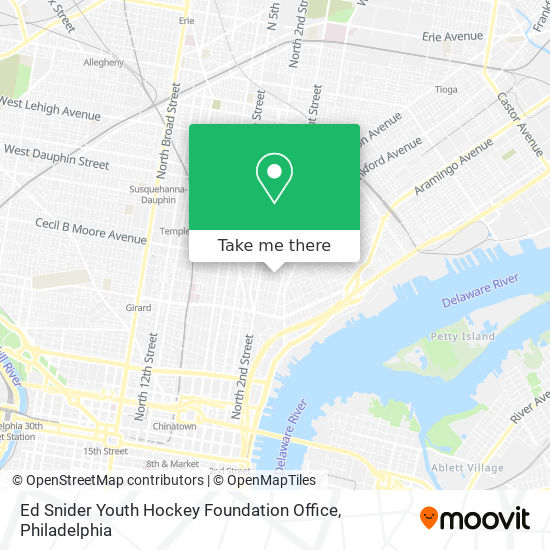 Ed Snider Youth Hockey Foundation Office map