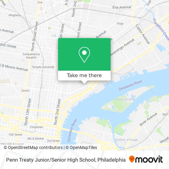Penn Treaty Junior / Senior High School map