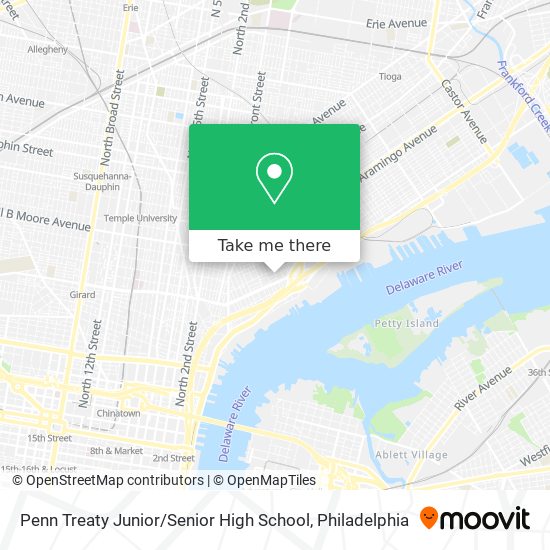 Mapa de Penn Treaty Junior / Senior High School