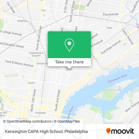 Kensington CAPA High School map