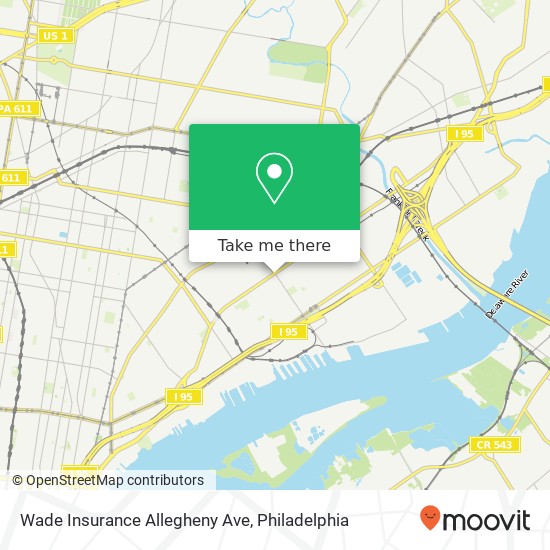 Wade Insurance Allegheny Ave map