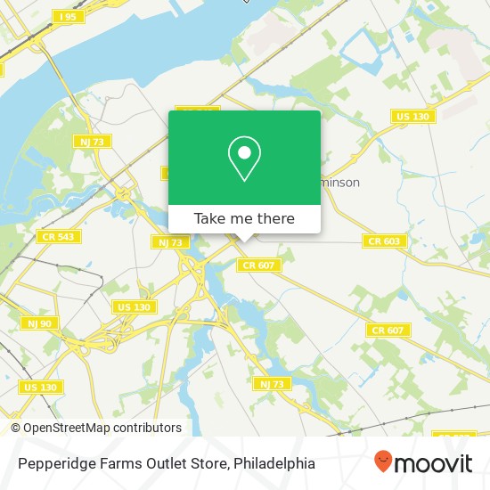 Mapa de Pepperidge Farms Outlet Store