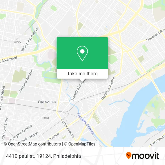 4410 paul st. 19124 map