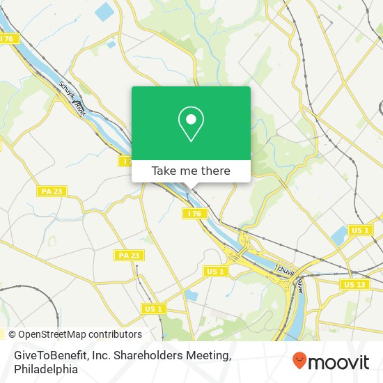 Mapa de GiveToBenefit, Inc. Shareholders Meeting