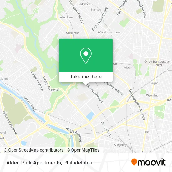 Alden Park Apartments map