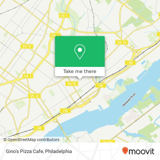 Gino's Pizza Cafe map