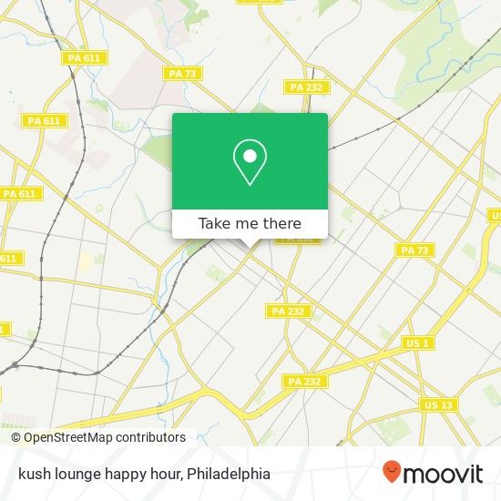 Mapa de kush lounge happy hour