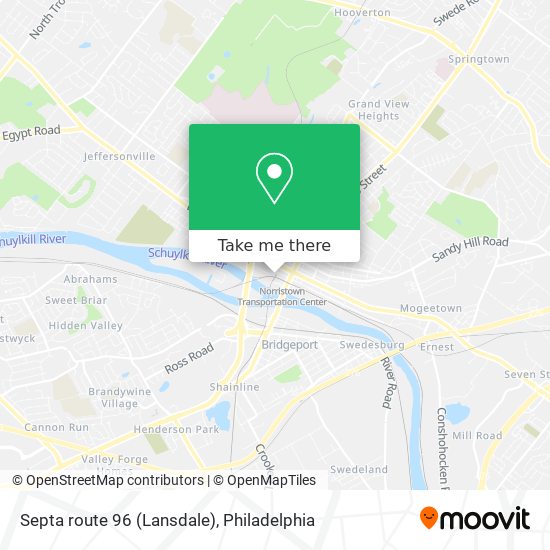 Mapa de Septa route 96 (Lansdale)