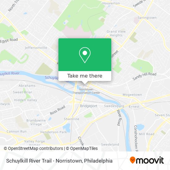 Mapa de Schuylkill River Trail - Norristown
