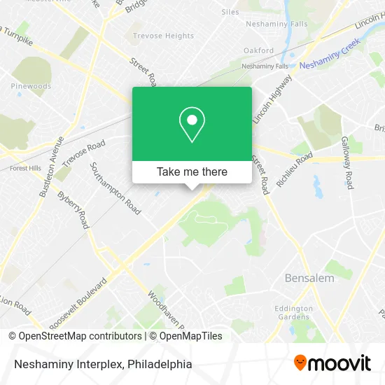 Neshaminy Interplex map