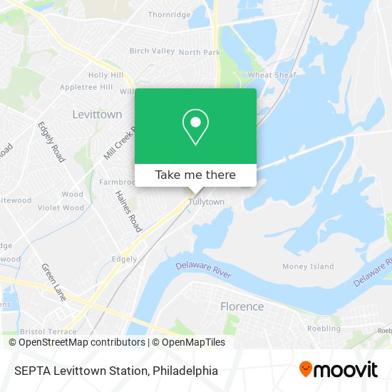 Mapa de SEPTA Levittown Station