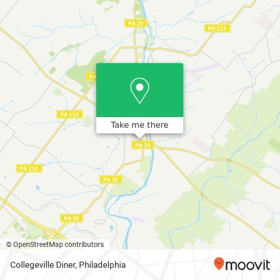 Collegeville Diner map